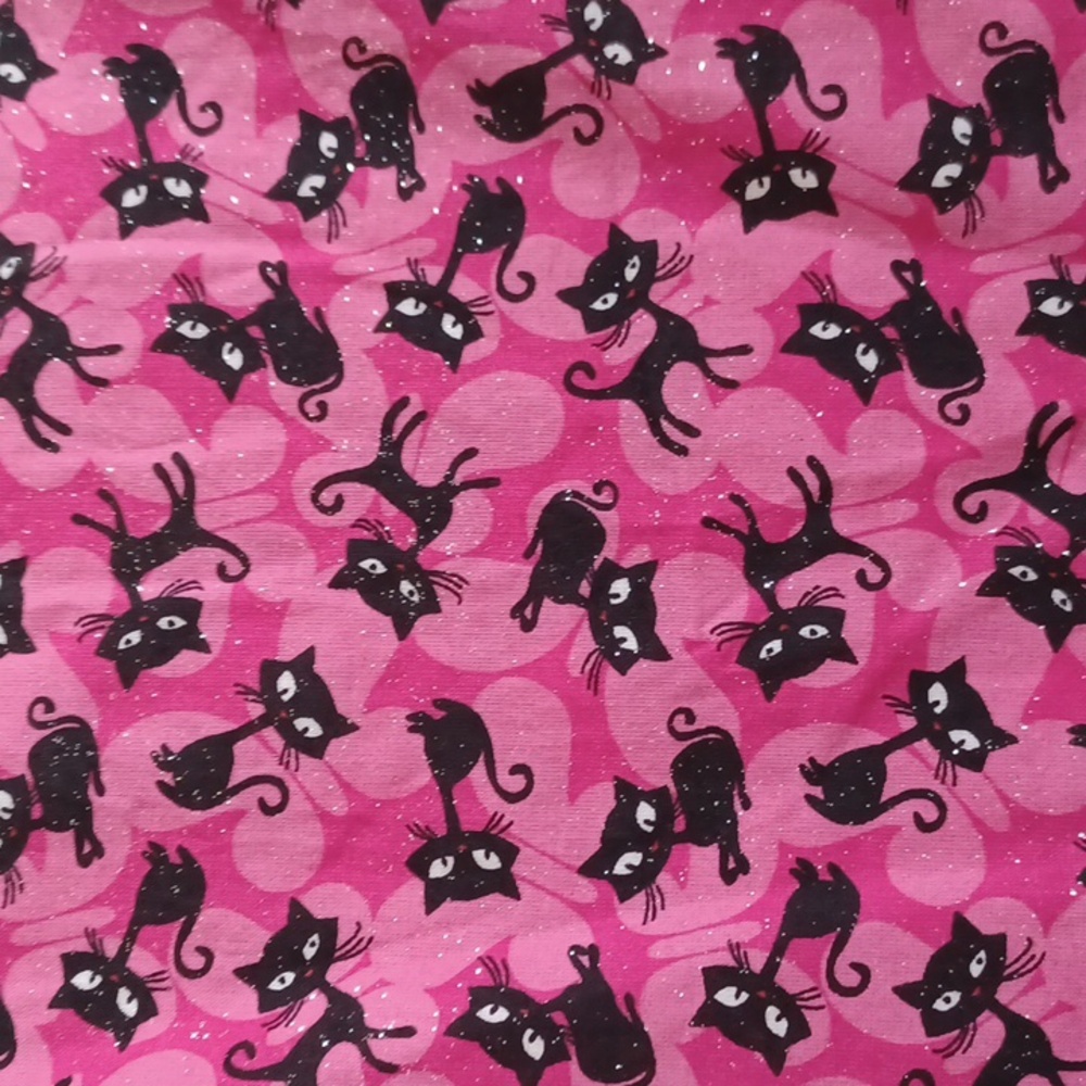 Tiki Cat, Midi Pink Glitter Dress!